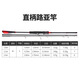 鄧剛推薦碳素直柄槍柄三節路亞竿遠投ML調魚(yú)竿滑漂釣魚(yú)竿 池刃黑紅色三節便攜路亞竿直柄款 1.8
