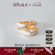 翡拉拉（fellala）「華彩緞帶」耳環(huán)女復(fù)古耳飾高級感耳扣耳圈生日七夕情人節(jié)禮物 華彩緞帶耳扣|白色