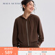 MAIA ACTIVE 肌理衛(wèi)衣外套 含TENCEL?萊賽爾寬松連帽夾克瑜伽外套51JK10 栗檀棕 M