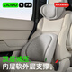 夕多（cicido）雙層汽車頭枕腰靠套裝車用護頸枕座椅腰墊護腰靠背開車靠枕腰托