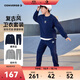 匡威Converse童裝男童純棉毛圈衛衣+長(cháng)褲2件套2025春季兒童衛衣套裝