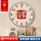 北極星中國風(fēng)掛鐘萬(wàn)年歷鐘表客廳免打孔帶日歷溫度簡(jiǎn)約招財進(jìn)寶電波時(shí)鐘 北極星71金色-靜音鐘手動(dòng)對時(shí) 8英寸 (直徑20厘米)偏小