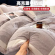 水星系列家紡牛奶絨四件套防靜電冬季雕花雙面絨A類(lèi)床上用品加厚保暖床單被套 繁花-紫 1.8m 床單款 四件套（200*230被套）