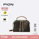 菲安妮（FION）包包女復(fù)古經(jīng)典單肩印花雙拉鏈枕頭包斜挎波士頓包七夕情人節(jié)禮物
