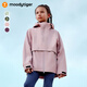 moodytiger兒童沖鋒衣防風(fēng)防水春秋男童外套透濕耐磨透氣連帽女童戶(hù)外運動(dòng)服