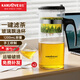 金灶（KAMJOVE） 飄逸杯茶道杯玻璃茶壺泡茶壺茶具玲瓏杯泡茶器茶壺玻璃壺花茶壺 TP-300（1200ml）搭配兩個小茶杯