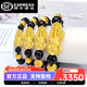 DRLS老鳳凰黃金手鏈999足金貔貅男士轉(zhuǎn)運(yùn)金珠招財(cái)皮丘送男友生日禮物 10mm黑瑪瑙1只貔貅+2顆金錢珠
