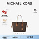 MICHAEL KORS邁克高仕 MK【七夕禮物】經(jīng)典款 Voyager 中號(hào)單肩包 深棕色 200 中號(hào) 順豐空運(yùn) 極速發(fā)貨