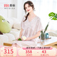 美標(biāo)送禮物6A級(jí)短袖真絲睡裙女春夏睡衣100%桑蠶絲綢公主蕾絲家居服 花香粉 XL (170/92A)