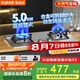 蘇泊爾（SUPOR）燃?xì)庠蠲簹庠罹唠p灶[家電國(guó)家補(bǔ)貼至高20%]5.0KW大火力一級(jí)能效嵌入式合金爐頭 不銹鋼天然氣DS27S