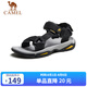 駱駝（CAMEL）戶外沙灘潮流平底休閑男士涼鞋子 A822162412 黑色 41