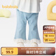 巴拉巴拉【商場同款】寶寶褲子女童牛仔褲2025新款夏季薄款甜美潮 牛仔淺藍(lán)88101 100