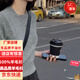 羊毛衫2025韓版時(shí)尚百搭短款圓領(lǐng)簡(jiǎn)約顯瘦女士針織毛衣秋冬季單品 中灰色 TYYR166 M TYYR166