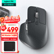 羅技（Logitech）大師系列MX Master 3S無(wú)線(xiàn)藍牙鼠標辦公充電靜音鼠標雙模人體工學(xué)鼠標type-c 蘋(píng)果MACipad鼠標家用 Master 3S 石墨黑（Bolt接收器）