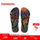 havaianas哈唯納 Tropical印花夾腳人字拖夏季海邊度假平底女士沙灘涼拖鞋 新色4368-海軍/海軍 39-40 巴西碼