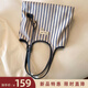 南風(fēng)Chio2nd 托特包包女夏天小眾條紋簡(jiǎn)約時(shí)尚手提單肩包520送女朋友 圖片色