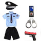 元萍穎兒童警常服夏短袖套裝男女童衣服警官服小寶寶警訓練演出服中大童 jc男女同款 短袖短褲 7件套 100