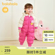 巴拉巴拉童裝嬰兒連體羽絨服連體衣寶寶衣服2025冬裝哈衣爬服萌趣男童女童 玫紅色小山羊-白鴨絨 90 cm-充絨量94g