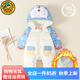 G.DUCK KIDS小黃鴨嬰兒羽絨服連體衣冬季衣抱男女寶寶冬裝新生幼兒衣保暖加厚機(jī)器貓淺藍(lán)色66 建議3-6個月10斤-13斤