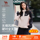 駱駝（CAMEL）戶(hù)外登山服中性加絨防潑水風(fēng)衣外套 C34CW0L4626A 幻影黑/粉 S