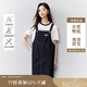 茵曼復(fù)古學(xué)院牛仔背帶裙女2025夏季新款時尚直筒連衣裙 深牛仔藍(lán)  M