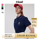 ELAND衣戀T恤衫polo衫翻領修身短袖上衣復古學院風夏季 藏青色(59)Navy S 160