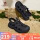 駱駝（CAMEL）戶外涼鞋女鏤空網(wǎng)面丑萌涼鞋厚底溯溪鞋 L25M076036 黑色 38 
