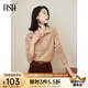 歐莎（OSA）減齡粉色Polo領(lǐng)針織衫毛衣女打底衫內(nèi)搭上衣2025秋新款百搭氣質(zhì) 深杏色 S