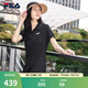 FILA 斐樂女士連衣裙2025年夏季美式復(fù)古純色經(jīng)典顯瘦POLO領(lǐng)裙子 正黑色-BK S 160/80A/S