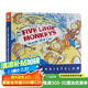 五只小猴子洗汽車Five Little Monkeys Wash the Car  英文原版繪本  紙板書 廖彩杏書單幼兒童英語啟蒙圖畫故事書fivelittle monkeys