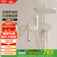 箭牌（ARROW）奶白色淋浴花灑套裝冷熱龍頭增壓噴槍花灑AE3405MMKW-P1
