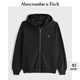 ABERCROMBIE & FITCH男裝女裝情侶裝25春季經(jīng)典小麋鹿運動風寬松連帽衛(wèi)衣KI122-5251 黑色 L (180/108A)