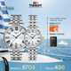 天梭（TISSOT）手表 卡森臻我系列情侶對表 瑞士石英情侶表鋼帶商務(wù)表畢業(yè)禮物
