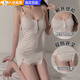 JIOESC情趣內(nèi)衣性感睡衣女純欲粉色吊帶碎花性感睡裙緊身包臀蕾絲家居服 【純欲吊帶睡裙】含胸墊 M 碼【80-120斤】
