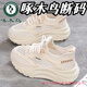 啄木鳥(niǎo)鏤空老爹鞋女夏季2025新款網(wǎng)眼洞洞鞋透氣網(wǎng)鞋軟底休閑運(yùn)動(dòng)跑步鞋 啄木鳥(niǎo)米色 專柜正品 高品質(zhì) 37 (標(biāo)準(zhǔn)尺碼)