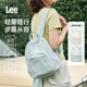 LEE輕便迷你雙肩包女2025新款秋冬小書(shū)包大學(xué)生通勤戶(hù)外簡(jiǎn)約小背包男 淡水藍