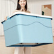 SPACEXPERT 衣物收納箱車載塑料整理箱帶輪外體積150L 72*52*41cm 藍(lán)色1個裝