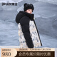 高梵黑金兒童鵝絨服親子戶外鵝絨滑雪服新款男女童羽絨服 挪威森林170