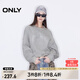 ONLY2024冬季新款休閑百搭寬松圓領(lǐng)字母印花衛(wèi)衣女|12519S012 G47 淺花灰色 M (165) 84A