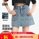 森馬（Semir）牛仔褲女顯腿長(cháng)短褲潮酷夏2025防走光高腰裙褲小個(gè)子109325122004