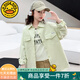 G.DUCKKIDS童裝女童襯衫春秋款兒童襯衣中大童春裝上衣女孩防曬外套洋氣衣服 綠色 170 建議160-170cm14-15歲cm