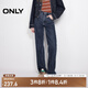 ONLY2024冬季新款復(fù)古休閑高腰顯瘦長褲直筒褲牛仔褲女|125132007 J0B 藍灰牛仔 M (165) 68A