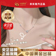 中國(guó)黃金（CHINA GOLD）蝴蝶項(xiàng)鏈女足銀蝴蝶吊墜鎖骨鏈秋冬毛衣鏈七夕生日禮物女生送女友 京速達(dá)*足銀蝴蝶項(xiàng)鏈【品牌禮盒】