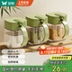 雙槍（Suncha）調(diào)料盒套裝玻璃 廚房調(diào)味罐收納盒防潮鹽罐調(diào)料罐3件套