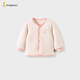 童泰（TONGTAI）寶寶上衣秋冬季純棉夾棉嬰兒衣服兒童內衣對開(kāi)棉衣粉色110cm