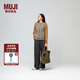 無(wú)印良品（MUJI）女式 輕量羽絨便攜式 背心 馬甲馬夾女款冬季內(nèi)膽保暖女裝 卡其綠 XL (165/92A)