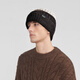 卡蒙（Kenmont）秋冬大頭圍莫蘭迪漸變拼色男士毛線(xiàn)帽加絨保暖護耳針織帽km-9552