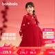 巴拉巴拉童裝女童連衣裙兒童裙子針織網(wǎng)紗2025春裝公主裙新年209125111001
