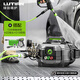 綠田（LUTIAN）威龍V10商用清洗機洗車(chē)機洗車(chē)店洗車(chē)房大功率洗車(chē)泵高壓水槍 3kW 【手提版】G19短槍+15米鋼鞭綠管