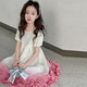 G.DUCKKIDS2025新款夏季女童漸變色連衣裙甜美公主風(fēng)百搭長(cháng)裙兒童夏裝 粉色 120 cm